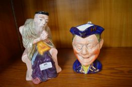 Melorware Character Jug – Shylock, and an Allerton Character Jug