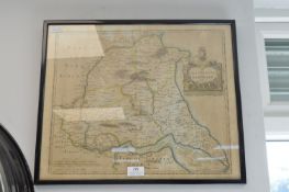 Original Map of The East Riding of Yorkshire by Robert Morden 1695