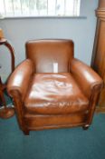 Laura Ashley Leather Armchair