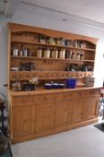 Large Solid Pine Modern Kitchen Dresser