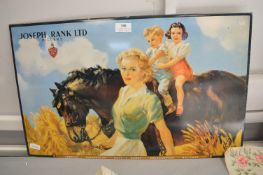 Original Joseph Rank Miller’s Advertising Sign