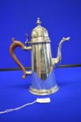 Hallmarked Silver Coffee Pot – London 1971