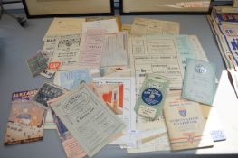 Hull and Local Ephemera and Advertising Items Including Two 1939/40 Hull City Football Programmes