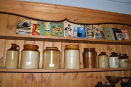 Victorian Stoneware Storage Jars and Flagons