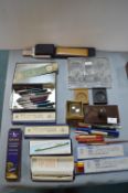 Fountain Pens and Writing Equipment, Inkstands, etc.