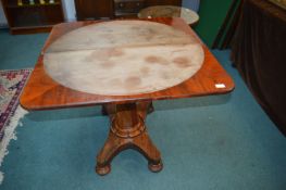 Folding Tea Table on Pedestal Base (AF – requires attention)