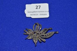 Silver & Marcasite Brooch