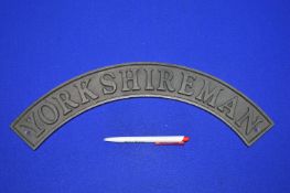 *Reproduction Cast Iron Yorkshireman Wall Plaque