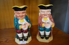 Two Burlington Toby Jugs (one AF)