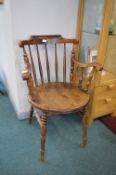 Turned Beechwood Captains Chair