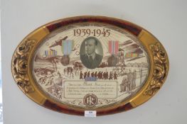 Framed French Wartime Print “Le Souvenir de Prisonnier”