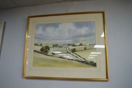 Original Watercolour Rural Scene by R. Witchard