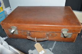 Vintage Leather Suitcase