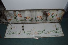 Two Enamel Fire Hearths