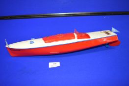 Hornby Clockwork Speed Boat “Condor”, no Key (repainted, lined, and transferred)