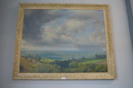 Walter Gooding Original Oil on Panel “View of the Humber from Elloughton Dale”