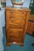 Victorian Mahogany Eight Drawer Wellington Chest