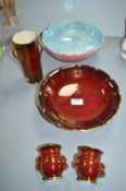 Crown Devon and Crown Ducal Lustre Ware Bowls and Vases