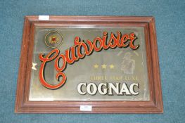 Reproduction Courvoisier Cognac Advertising Mirror