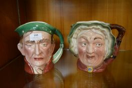 Two Beswick Dickens Character Jugs – Scrooge, and Sairey Gamp