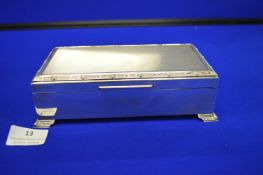 Hallmarked Sterling Silver Cigarette Box – Birmingham 1966, 188g