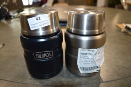 *Thermos 2pc Food Flask Set