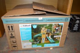 *Kid Craft Summit View Wooden Playset with Swings, Slide, and Chute