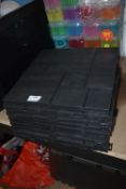 *Ten Black Linking Floor Tiles