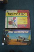Waddington's Air Charter Board Game, and Meccano O