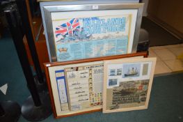 Framed Naval and Maritime Posters, and Ephemera