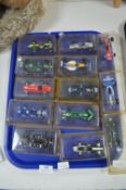 Thirteen Scale Model F1 Cars