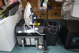 Sur La Table Air Fryer, AEG Steam Iron, and Assort