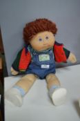 Cabbage Patch Doll Wearing Dungaree Shorts