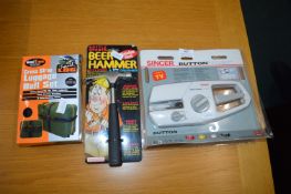 Singer Button Magic Machine, Luggage Belt Set, and
