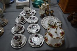 Royal Old Country Roses Cake Stand, and Masquerade