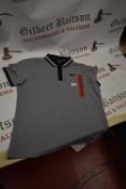 *DKNY Grey & Blue Golf Polo Size: M