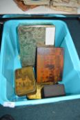 Box of Vintage Tins