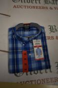 *Chaps Heritage Men’s Blue Checked Short Sleeve Shirt Size: M
