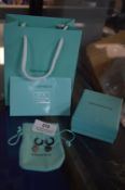 Pair of Silver Earrings in the Style of Tiffany &