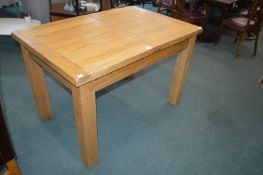 Extending Oak Dining Table on Square Legs