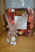 Crystal Clock in the Form of an Eagle