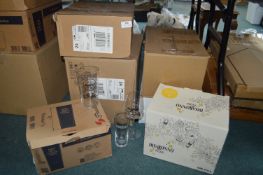 Six Boxes of Branded and Other Glassware