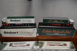 Two Eddie Stobart Scale Model Articulated Lorries