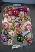 Vintage Christmas Decoration and Glass Baubles