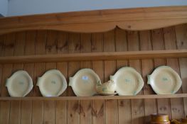 Set of Shorter & Sons Fish Plates and Sauceboat