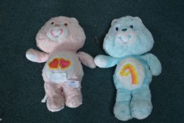 One Pink and One Blue Care Bears