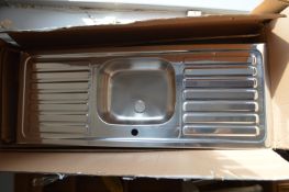 Stainless Steel Inset Sink with Double Drainer