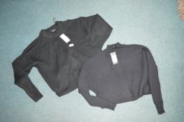 Two New Look Lady's Black Jumpers Size: 10