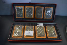 Two Sets of Earth Zippo Style Lighters