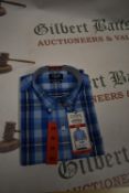 *Chaps Heritage Men’s Blue Checked Short Sleeve Shirt Size: M